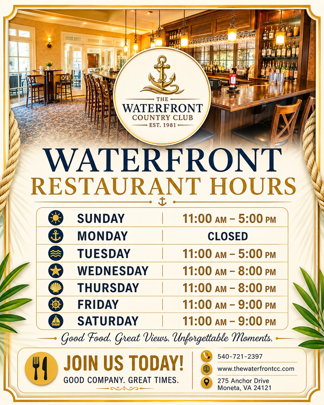 the waterfront popup