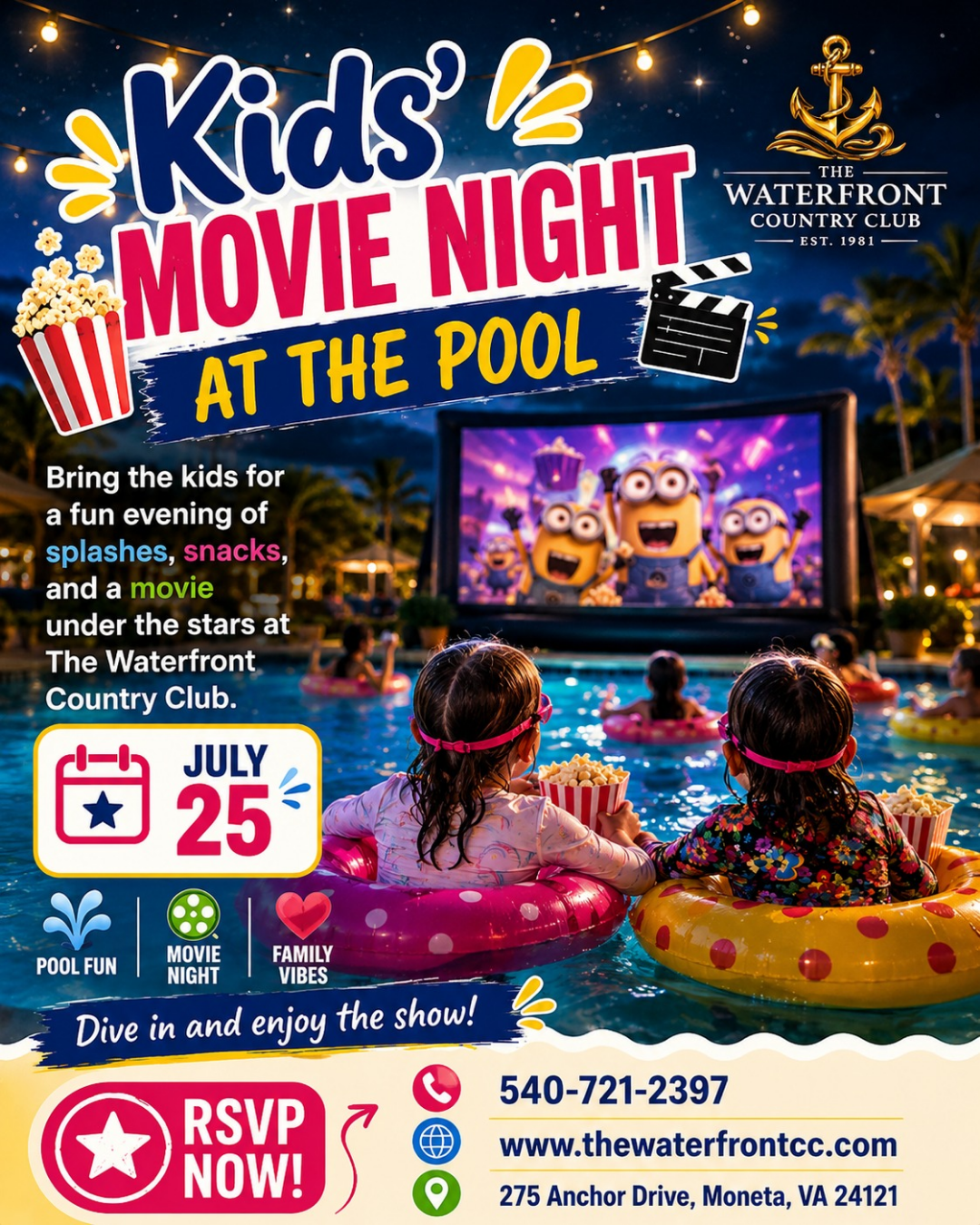 Kids Movie Night at the Pool